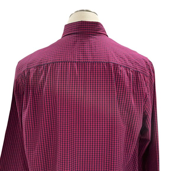 Hawker Rye Mens XL Gingham Check Button-Down Plaid Shirt Classic Casual Stylish - Picture 4 of 9